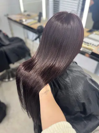ミディアム カラー ヘアアレンジ 🤍淡色ピンク&ラベ ンダーYUKI🤍のヘアスタイル