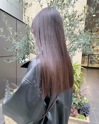 ロング qpulaあいみ 透明感カラー/大濠のヘアスタイル