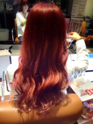 セミロング ロング カラー 上原 聡良(akira)のヘアスタイル