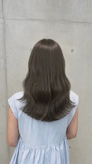 ロング カラー パーマ ヘアアレンジ メンズ 赤み消し艶カラー/美 髪☘️Reika☘️のヘアスタイル