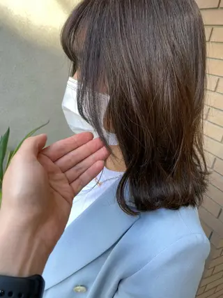 ミディアム 韓国風/髪質改善/ ナガヤアキラのヘアスタイル