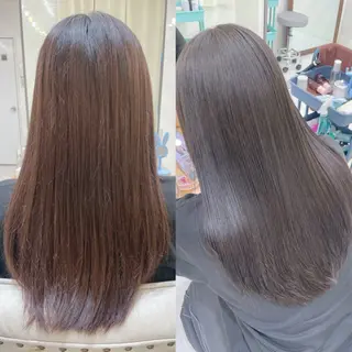 ロング 髪質改善✨艶髪カラー 縮毛矯正✨有田仁志のヘアスタイル