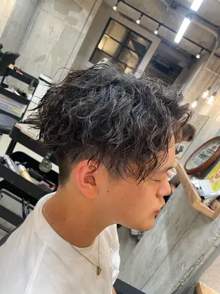 パーマ メンズ メンズ縮毛矯正 細谷碧海のヘアスタイル