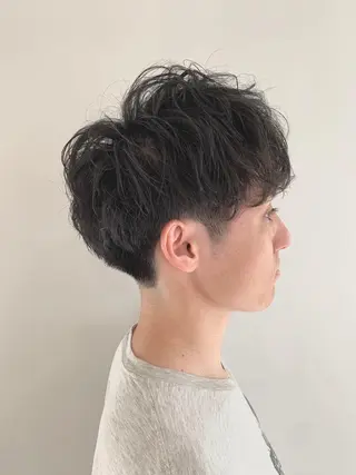 ミディアム パーマ 加藤 綾華のヘアスタイル