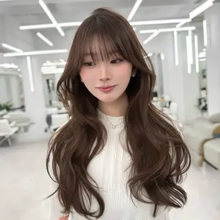 ロング カラー 韓国レイヤー× 顔まわり🕊️テルのヘアスタイル