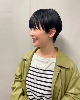 ショート カラー パーマ ヘアアレンジ メンズ キッズ ネイル マツエク・マツパ アイブロウ tatsumi/ボブ ウルフ/レイヤーのヘアスタイル