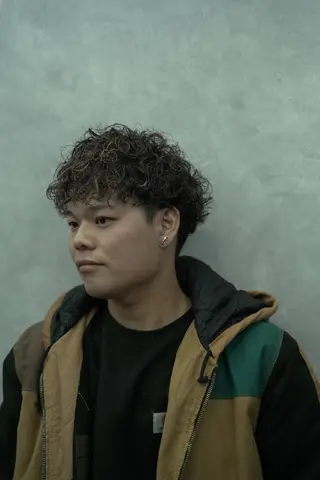 パーマ メンズ特化 石田はるむのヘアスタイル