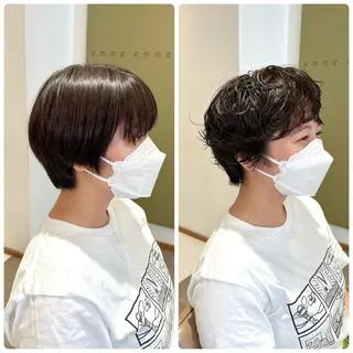 ショート パーマ メンズカット /パーマ🍀田畑玖音のヘアスタイル