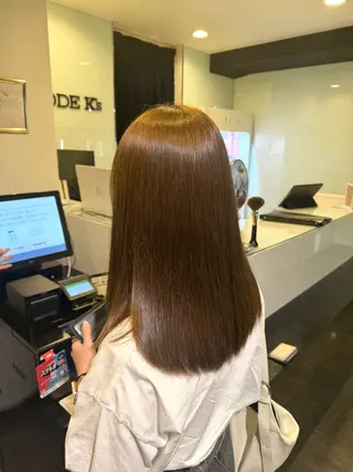 セミロング 🎀momoღブリー チハイトーン🎀のヘアスタイル