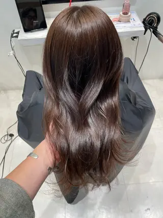 ロング カラー k-twoたき✨艶感 カラー/美髪矯正のヘアスタイル