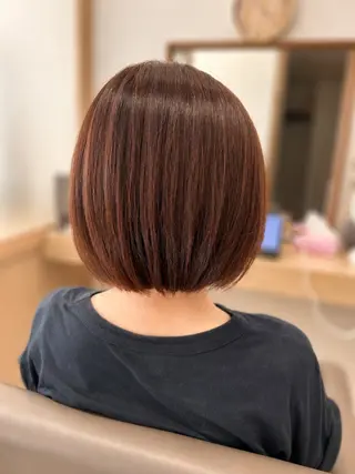 ミディアム カラー 久木原 ゆりのヘアスタイル