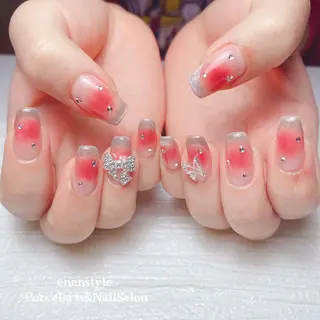 ミディアム ネイル 🐾enen style 🐾のネイルデザイン
