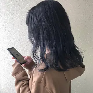 セミロング kiyono ⭐︎ダブルカラーのヘアスタイル