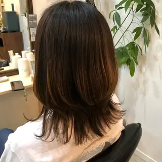 セミロング 山口 晃也のヘアスタイル