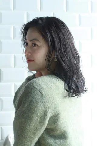 ミディアム カラー パーマ appiis 柳田葵　横浜のヘアスタイル