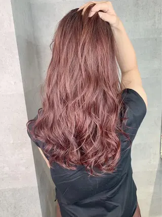 セミロング カラー _WHITE 高槻のヘアスタイル