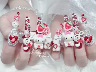 ネイル MochiMochi 🎀新宿/長さ出しのネイルデザイン