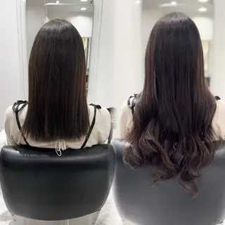 ロング 赤み消し透明感カラー オオヤマのヘアスタイル