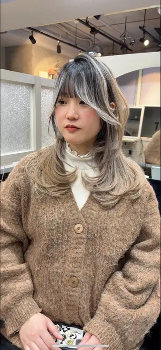 セミロング レイヤー/髪質改善 池本　紘之のヘアスタイル