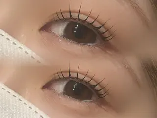 マツエク・マツパ 韓国風艶髪カラー× 束感まつ毛🎀美雨のマツエク・マツパデザイン