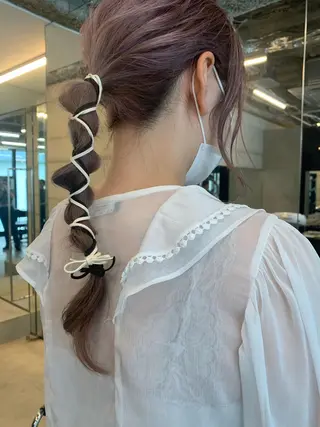 カラー 透明感カラー✂︎ /縮毛矯正/YUKAのヘアスタイル
