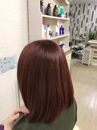 セミロング カラー 大通り1番出口1分 髪質改善ヴィソップのヘアスタイル