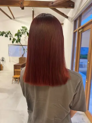 セミロング 亀山 友菜のヘアスタイル
