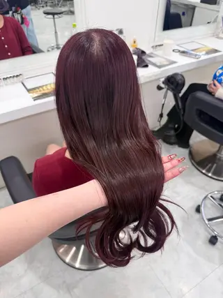 ロング カラー ヘアアレンジ 暖色・髪質改善🍒 吉武杏莉のヘアスタイル
