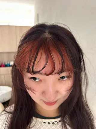 ロング Sora/レイヤー/ ブリーチなしWカラーのヘアスタイル
