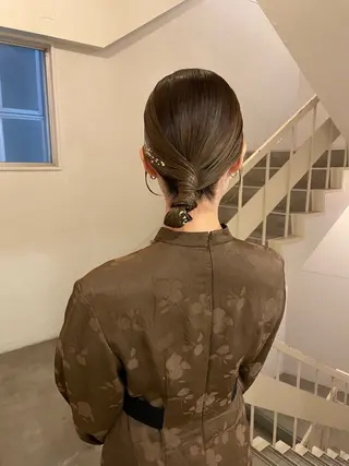 ミディアム ヘアアレンジ 谷川 未来のヘアスタイル