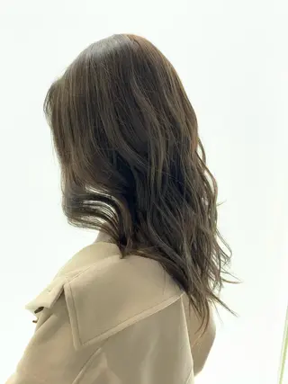 セミロング カラー メンズ特化フェード パーマ小林裕史のヘアスタイル