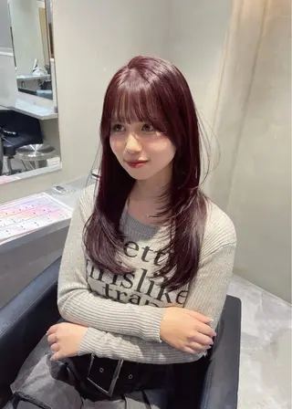 セミロング 髪質改善×透明感× 艶髪🥀HIYORIのヘアスタイル