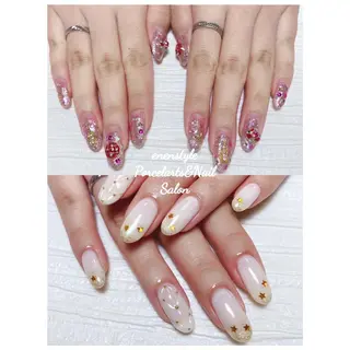 ミディアム ネイル 🐾enen style 🐾のネイルデザイン