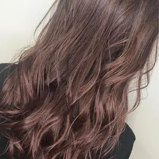 セミロング カラー 髪質改善カラー韓国風 レイヤーtudaのヘアスタイル