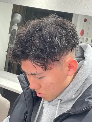 パーマ メンズ 京都河原町 メンズパーマ助川龍哉のヘアスタイル