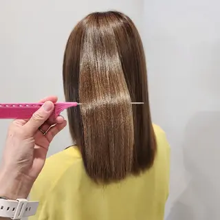 セミロング カラー シールエクステ🎀 ホシノ🕒ユウカのヘアスタイル