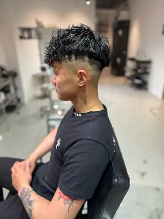 ショート パーマ メンズ Mizuki Yajimaのヘアスタイル