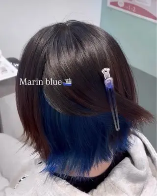 セミロング カラー ハイトーン、カラー 特化⟡.·すわ☁️のヘアスタイル