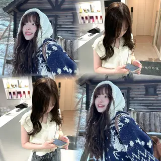ミディアム カラー 韓国ハイレイヤー ハッシュカット特化のヘアスタイル
