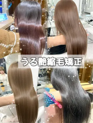 ロング カラー 透明感カラー✨🩵 韓国ヘアkanatoのヘアスタイル