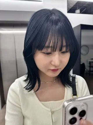 ミディアム カラー ご予約は2月まで！ maho‪🐈🎀のヘアスタイル