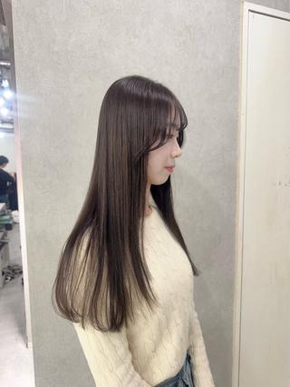 ロング カラー 赤み無し柔らかカラー 【梅田】madokaのヘアスタイル