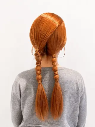 ロング ヘアアレンジ ヘアセット ヘッドスパ/河西未来のヘアスタイル