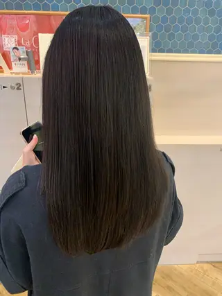 セミロング カラー 大橋 拓実のヘアスタイル