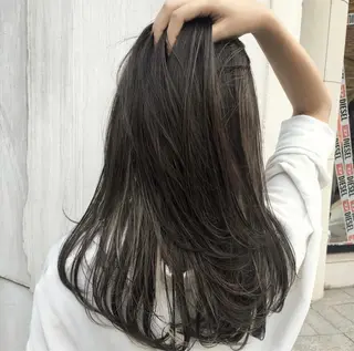セミロング カラー ヘアアレンジ ブリーチ＆カラーが 得意☀️望月宣雄☀️のヘアスタイル