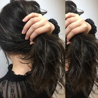 セミロング カラー box mico. mutsumiのヘアスタイル