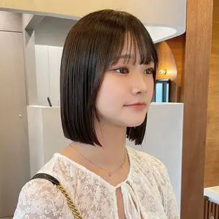 ショート 縮毛矯正/レイヤー/ ボブ♡Natsukiのヘアスタイル