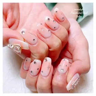 ミディアム ネイル 🐾enen style 🐾のネイルデザイン
