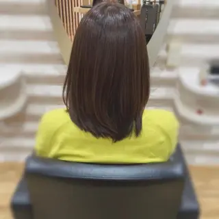 セミロング カラー KON|ごまかさない 艶。酸熱×精密カットのヘアスタイル