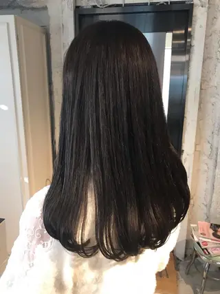 ロング パーマ ヘアアレンジ 髪質改善カラー/艶髪 LISAのヘアスタイル
